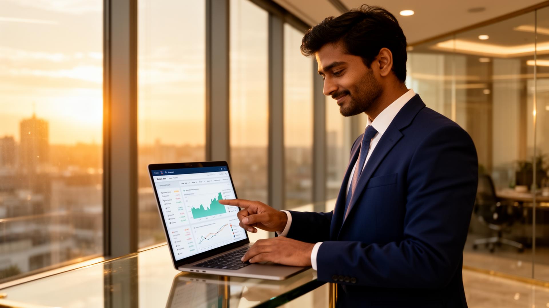 GANFINTECH financial advisor reviewing portfolio